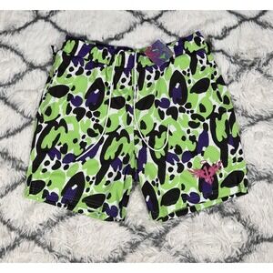 PUMA‎ LaMelo Ball Toxic AOP Shorts Green Gecko Men's Sz L *NEW* 622889-01 $70